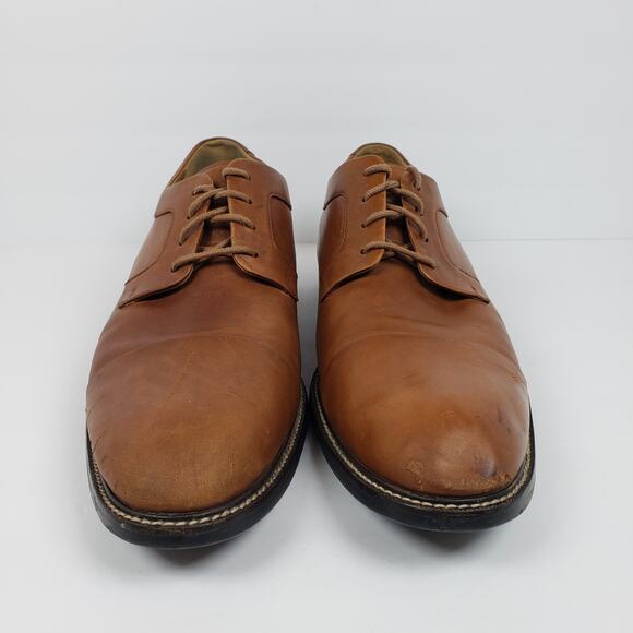 Cole Haan Warren Mens Size 12 Brown Leather Dress Cap Toe Oxford Shoes C20153 - Picture 5 of 14